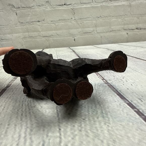 Vintage 1990's 11 Ounce Elephant Brown Resin Figurine Old 6x5 Statue‎ - Picture 4 of 8